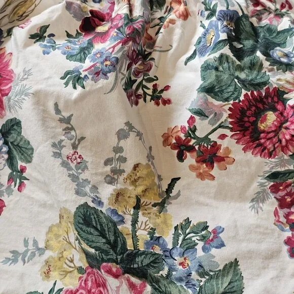 RALPH LAUREN ELAINE VALERIA BEDSKIRT Full Size COTTON 13" DROP Floral USA Made - Picture 5 of 10